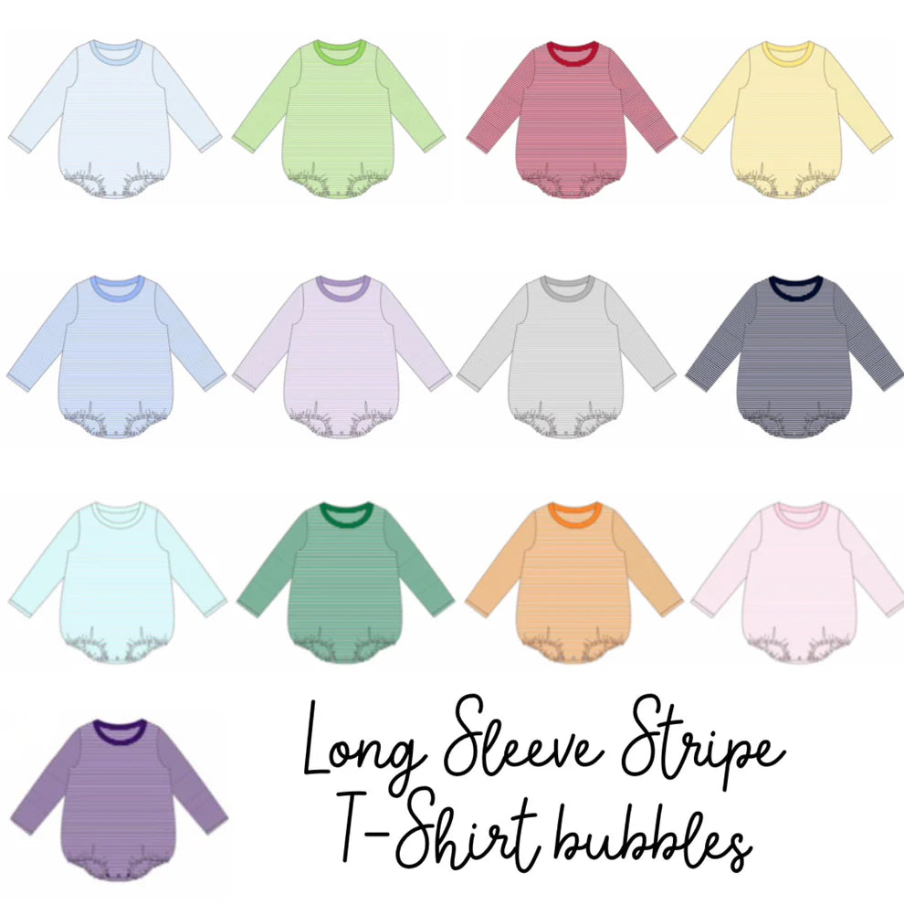 Long Sleeved Striped Bubble