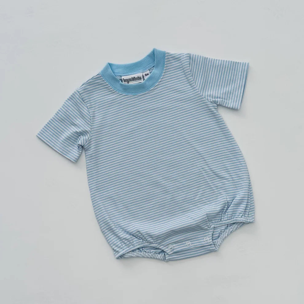 Striped Short Sleeved Bubble