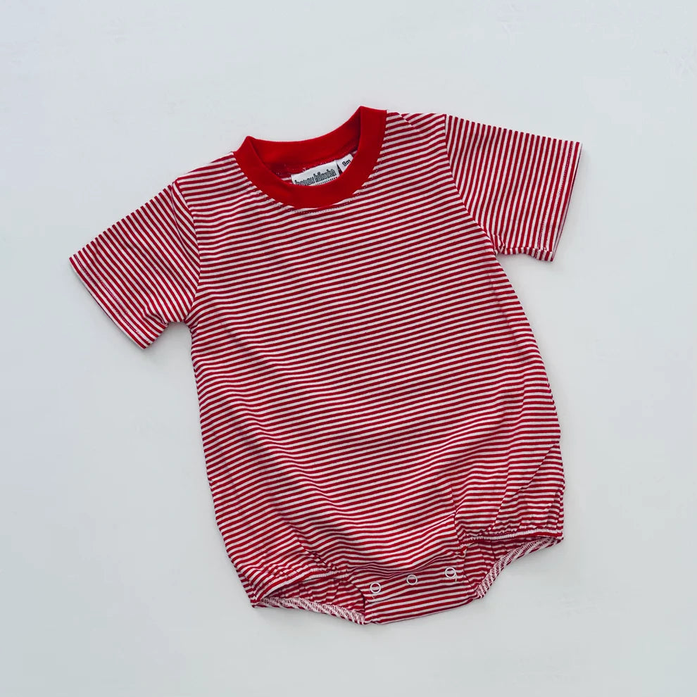 Striped Short Sleeved Bubble