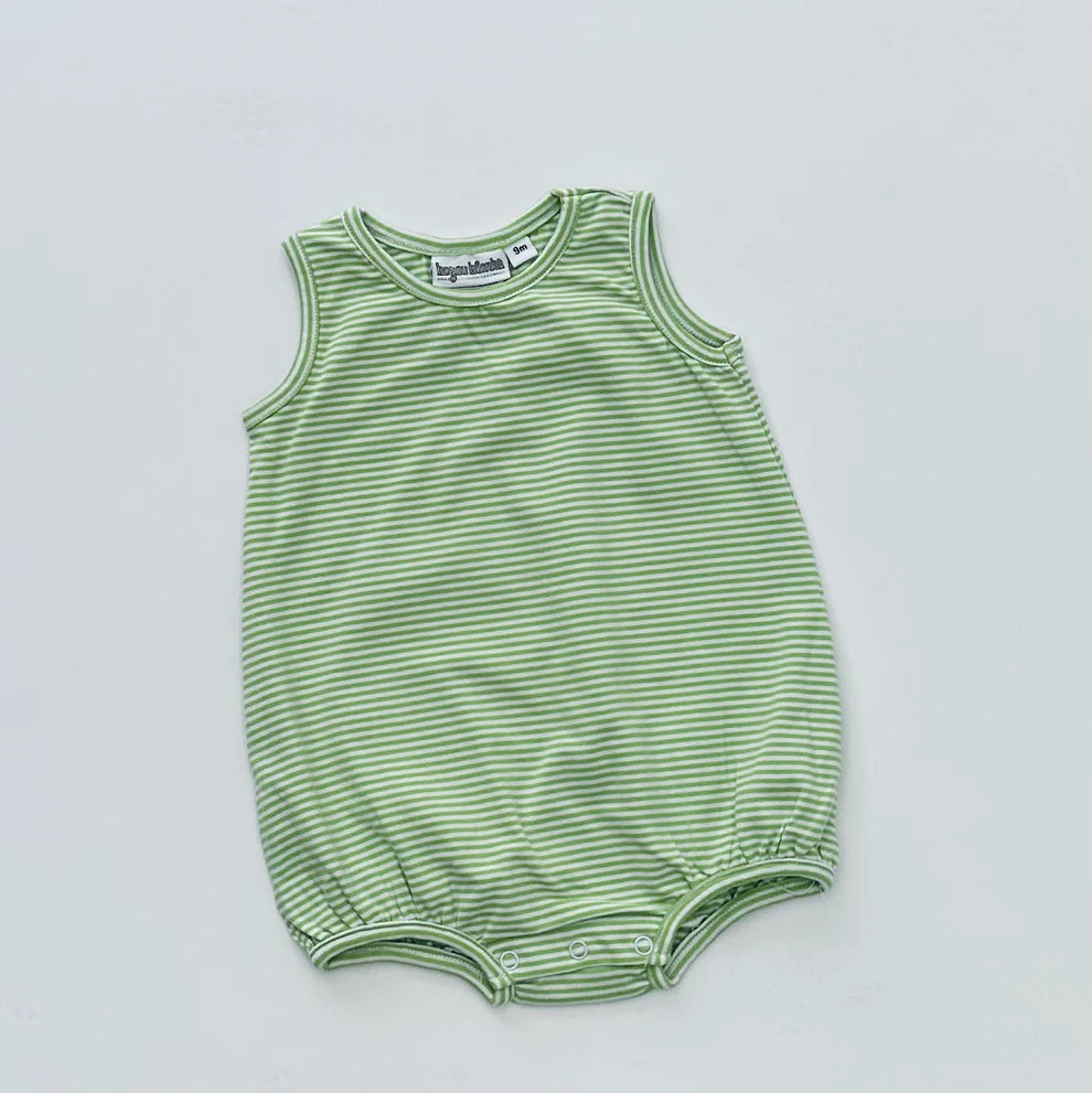 Striped Sleeveless Bubble