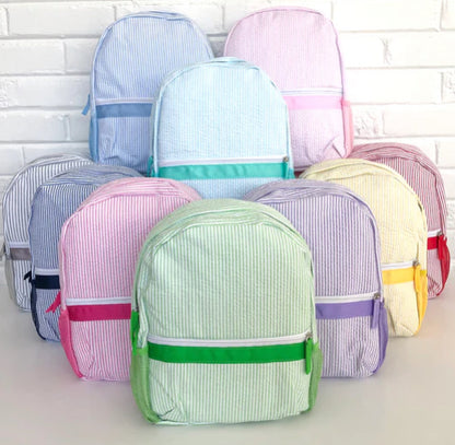 Toddler Backpack Seersucker