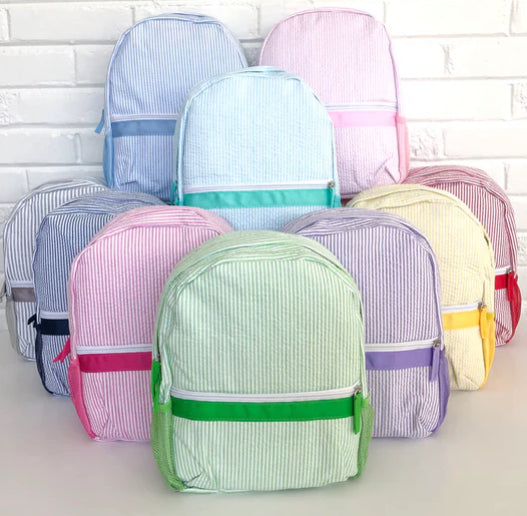 Toddler Backpack Seersucker