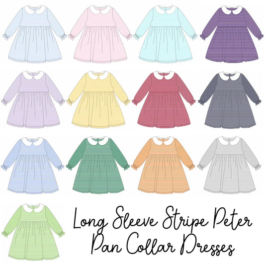 Striped Long Sleeved dress