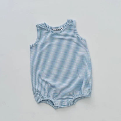 Striped Sleeveless Bubble