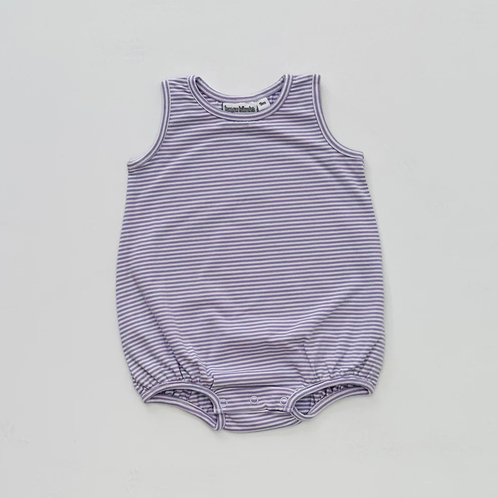 Striped Sleeveless Bubble