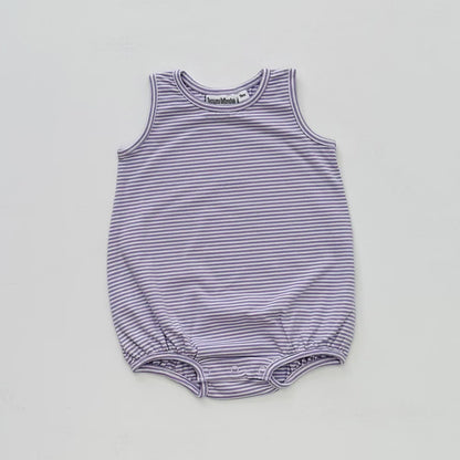 Striped Sleeveless Bubble
