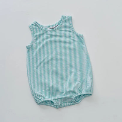 Striped Sleeveless Bubble