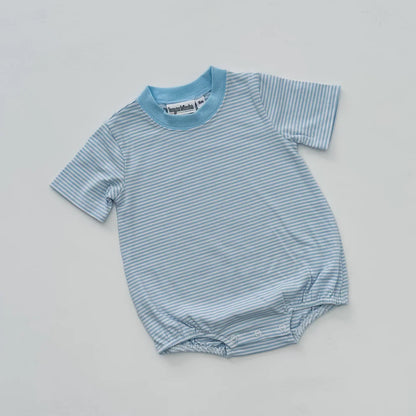 Striped Short Sleeved Bubble