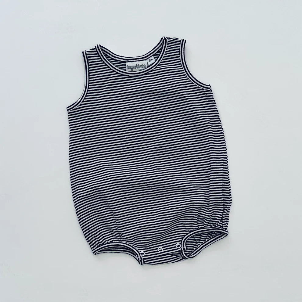 Striped Sleeveless Bubble