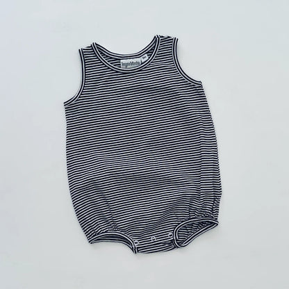 Striped Sleeveless Bubble