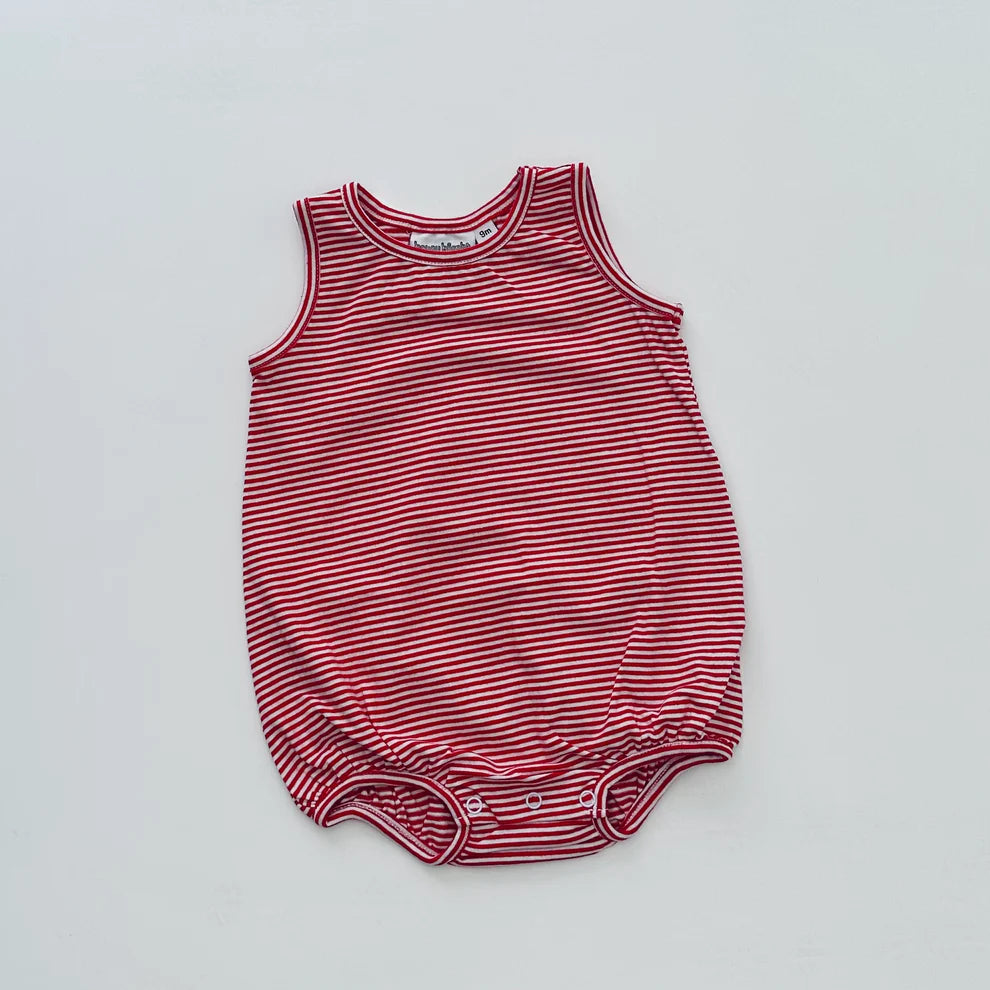 Striped Sleeveless Bubble