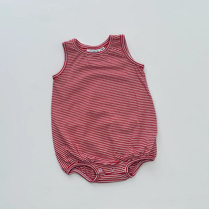 Striped Sleeveless Bubble