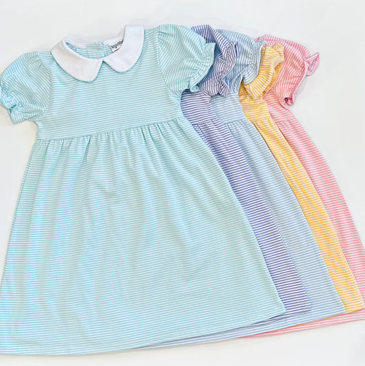Striped Peter Pan Collar Dress