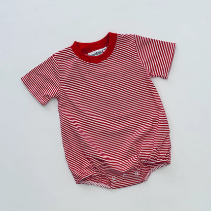 Striped Short Sleeved Bubble