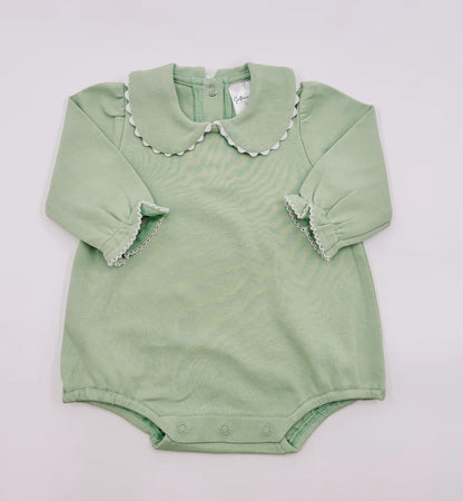 Long Sleeved Scalloped Collar Bubble