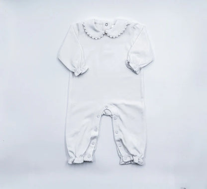 Long Sleeved Scalloped Collar Romper