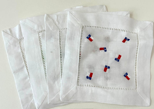 Texas Flag Cocktail Napkin