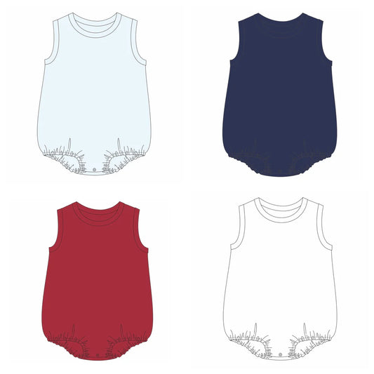 Solid Sleeveless Bubble