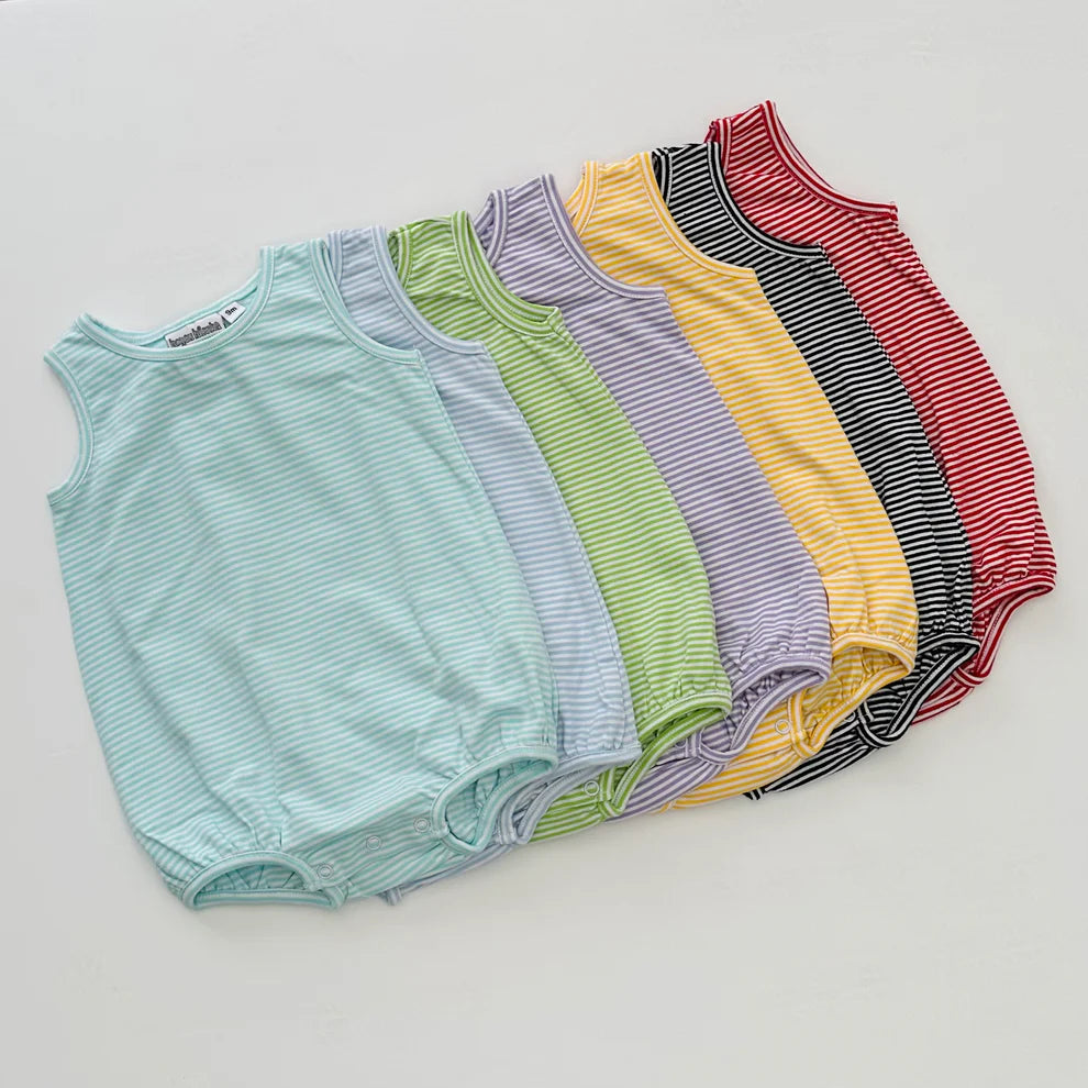 Striped Sleeveless Bubble