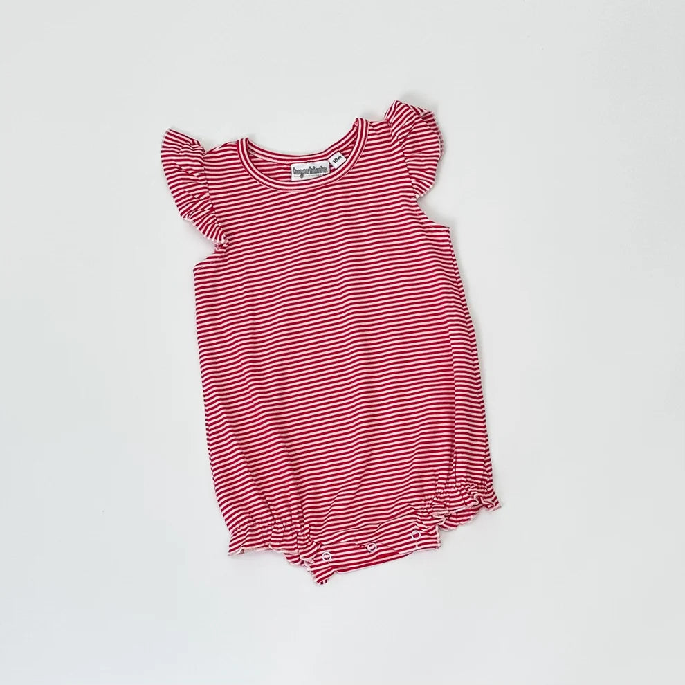 Striped flutter sleeve bubble